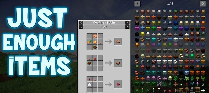 Just Enough Items (JEI)